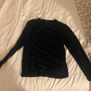 Navy Blue Long Sleeve Top, Size: Youth S